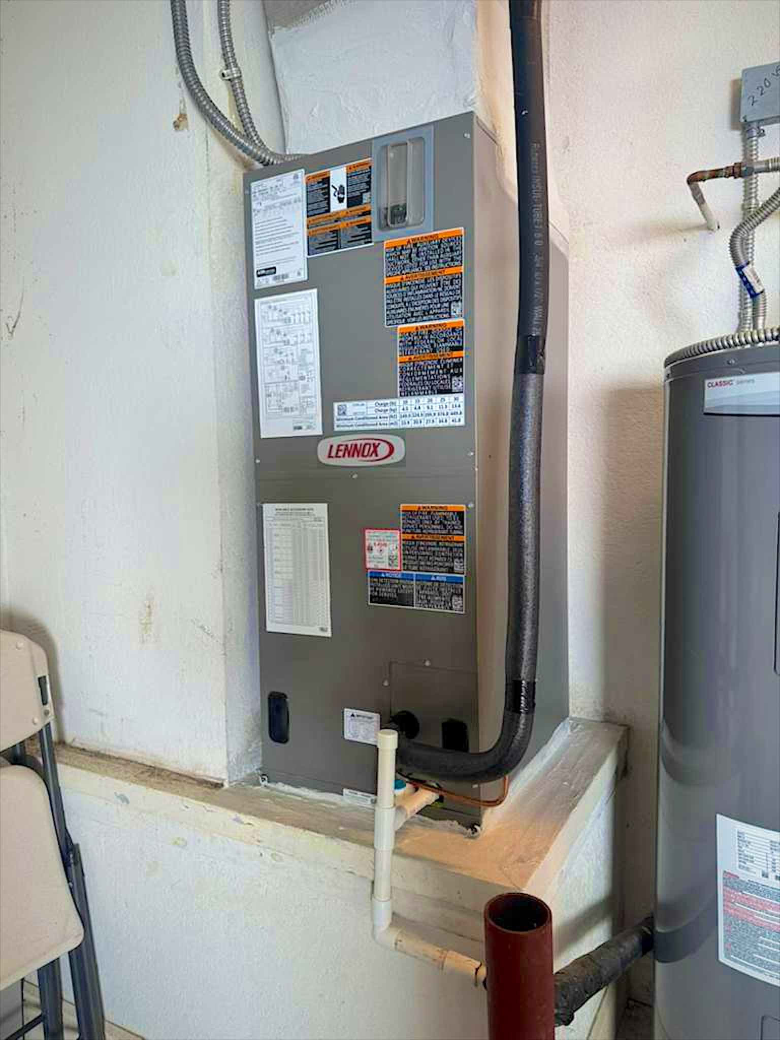 Lennox air handler install